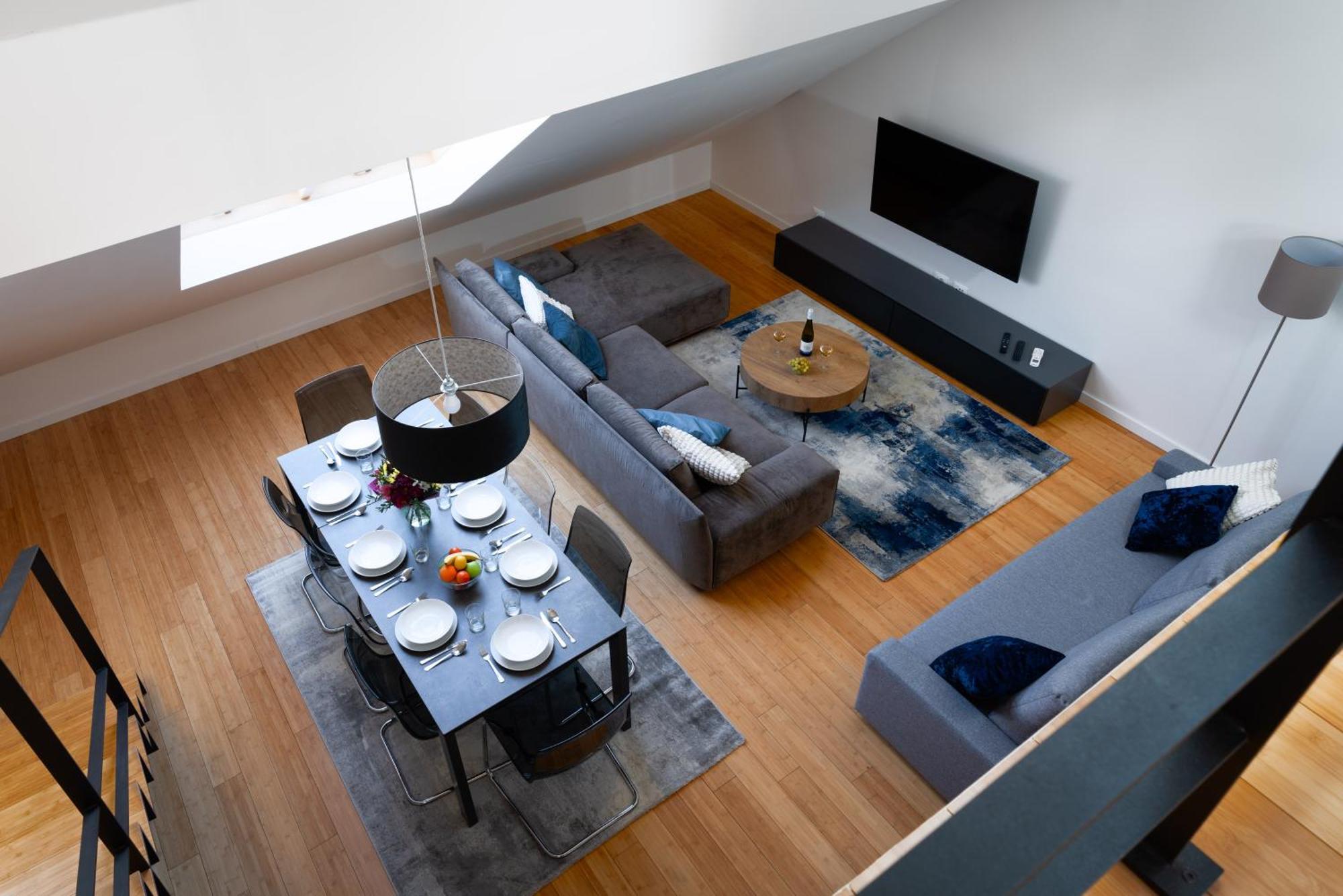 Two-Level Apart With A Terrace Near The Vltava River Praga Exterior foto
